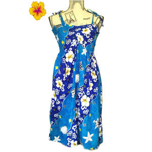 TROPICAL BEACH VACATION ~WOMENS COTTON DRESS~ OS